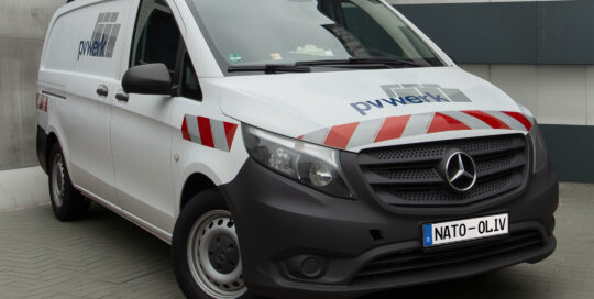 Mercedes-Benz Vito pvwerk Beschriftung - Frontansicht